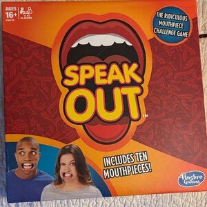 Hasbro Speak Out Game - Vibrant Red and Yellow